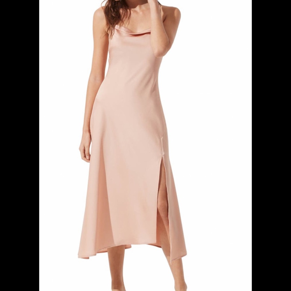 ASTR the label slip dress, blush, NWT